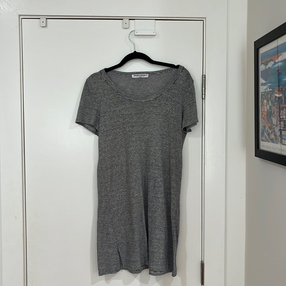 Striped t shirt dress